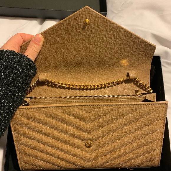 YSL Saint Laurent Monogram Chain Wallet - Picture 7 of 7